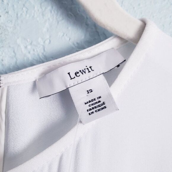 Lewit White Sleeveless Corset Detail Midi Dress - Picture 6 of 10